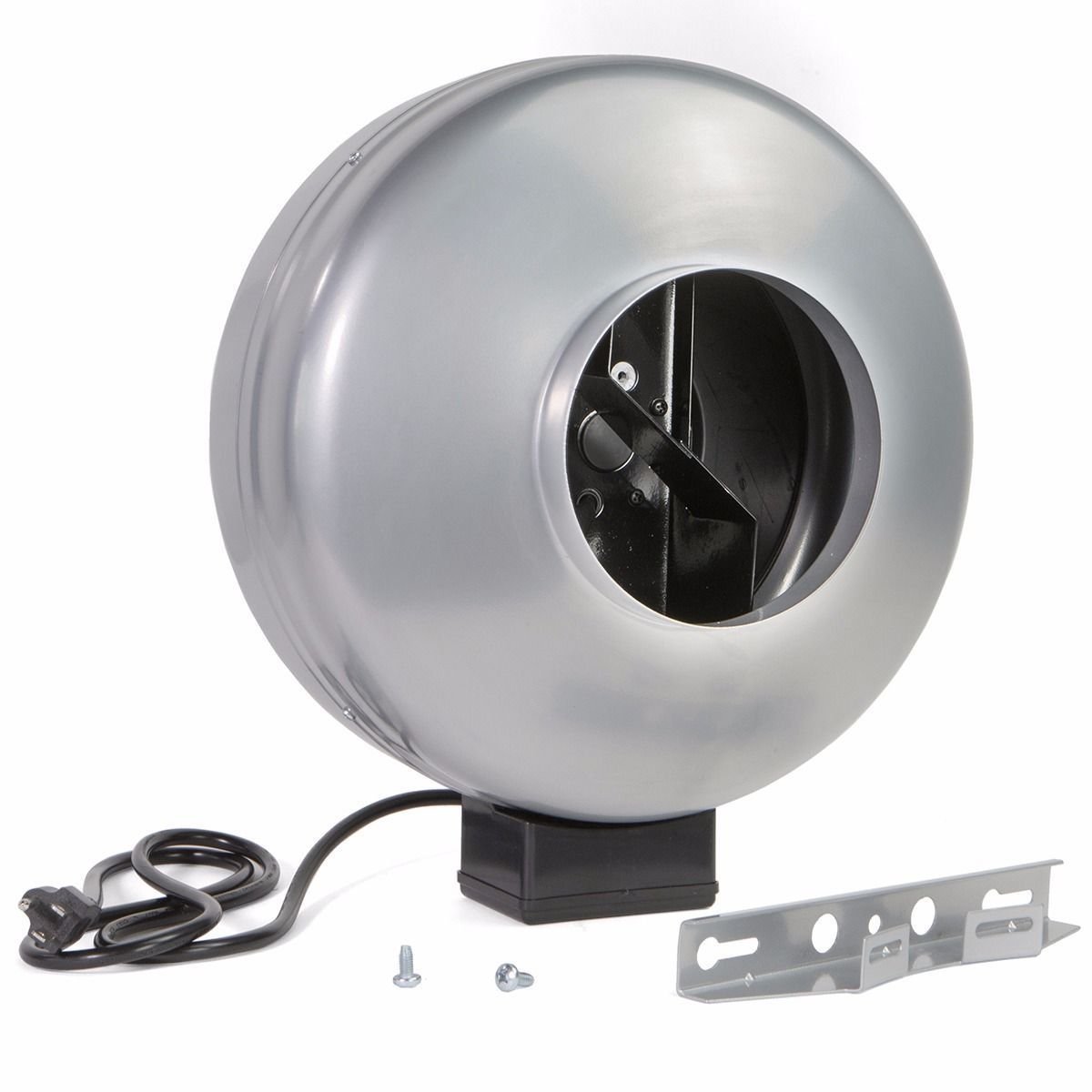 GHP 2550RPM 440CFM 350Pa 6" Silver Inline Duct Exhaust Centrifugal Fan