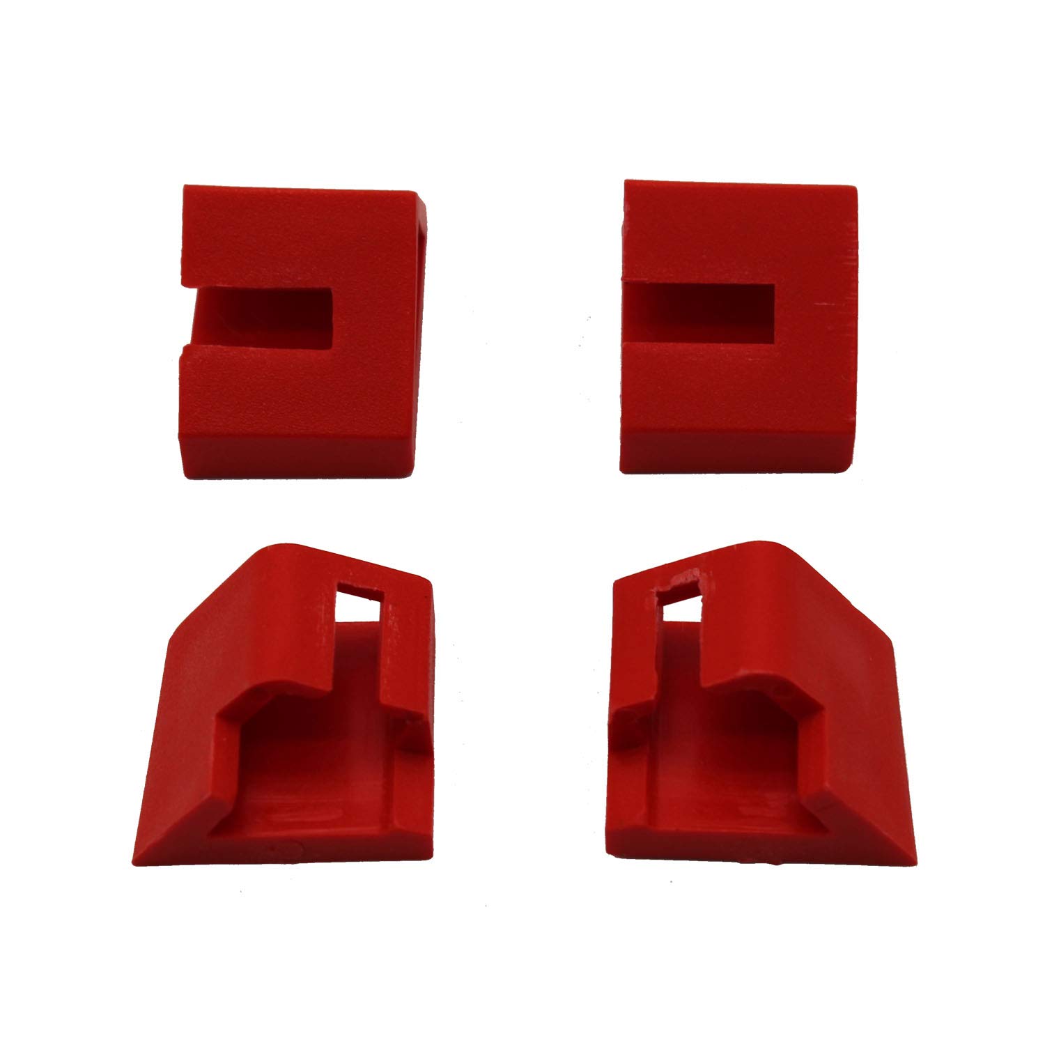 TAKPART Tailgate Repair 4 Clips Red Compatible for Qashqai Dualis
