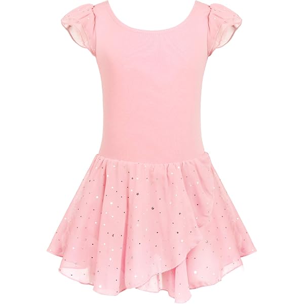 Spotted Zebra Girls' Knit Tutu Dress & Skirt Set – Sleeveless Tank Dress With Tulle Skirt, White Sparkle/Purple, Small
