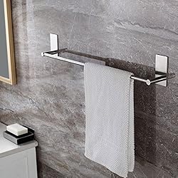 See KES A7000S12 Bathroom Lavatory 3M Self Adhesive Single Towel Bar 12-Inch, Brushed SUS304 Stainless Steel Details