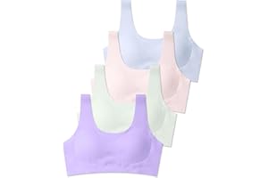 SALIA GIRL Training Bras for Girls 10-16 Sports Seamless Bra with Removable Padding Bras