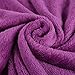 LANGRIA Mermaid Tail Blanket for Adults and Children Soft Warm All Season Snuggle Sleeping Life-Like Little Mermaid Glittering Flannel Throw Blanket for Bed Sofa Couch (60 x 25 inches, Dark Purple)