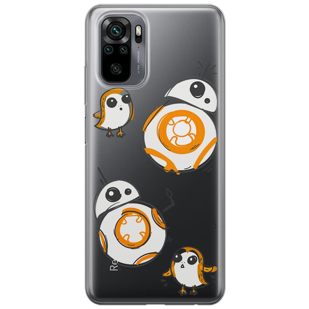 ERT GROUP mobile phone case for Xiaomi REDMI NOTE 10/ 10S original and officially Licensed Star Wars pattern BB 8 010 optimally adapted to the shape of the mobile phone, partially transparent