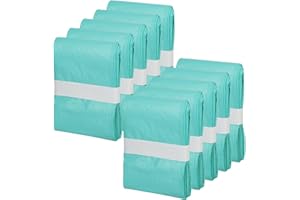 Lisyee 10 Count Cat Litter Pail Liner Refills Bags Compatible with Litter Champ Litter Pail, Green, Lightly Scented