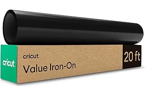 Cricut® Value Iron-On - Black (12 in x 20 ft) - HTV Heat Transfer Vinyl