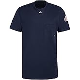 Bulwark FR Mens Flame Resistant 6.25 Oz Cotton Short Sleeve Tagless T-Shirt