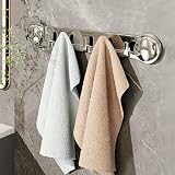HYKJSHED Multifunctional Bathroom Wall Hooks, Removable Towel Rack view 6