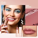 Oulac Pink Shimmer Lipstick Moisture Lip Tint Vegan Clean Beauty Mystical view 2