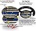 Decal Style Vinyl Skin Wrap 3 Pack for PopSockets Painted Faded Cracked Blue Line Stripe USA American Flag (POPSOCKET NOT INCLUDED) by WraptorSkinz