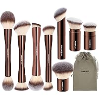 Amazon.com: MAANGE 7pcs Makeup Brush Set Double Sided Kabuki