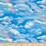 Landscape Medley Rainbow Sky Fabric By The Yard