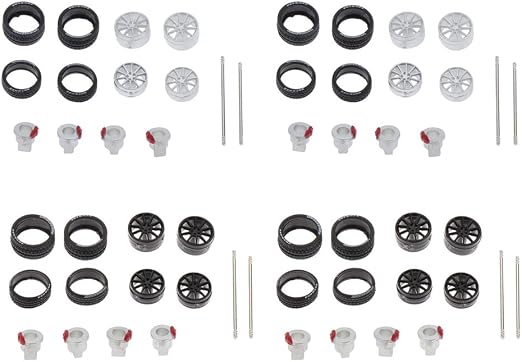 Amazon P Prettyia 16個入り 1 64 Rcカーホイールリムハブ トミカ車 ブレーキリフィットホイール 修理ツール ラジコン ドローン 通販