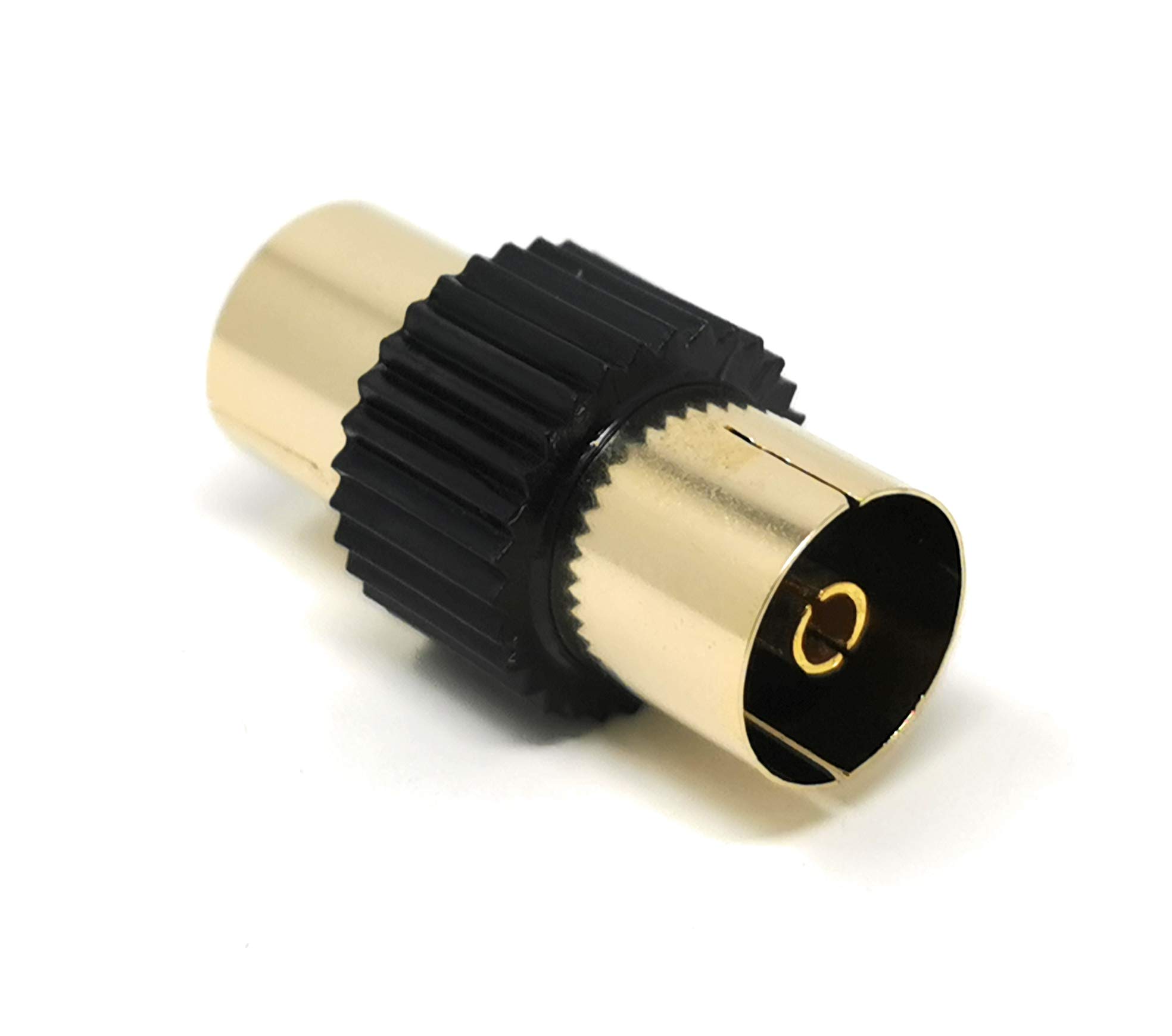 MainCore TV Aerial Antenna Cable Female To Female RF Coaxial Joiner Coupler Adapter Socket Plug f to f (Black)