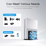 ELUTENG 120mm USB PC Fan 5V 3 Speed Adjustable 1500RPM Metal Grill for Laptop view 7