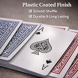 Playwrite 12 Deck Value Pack Playing Cards Plastic Coated Poker Size view 6