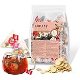 Kidney Tea Formula Ginseng Five Treasure Tea Natural Chinese Traditional Herbal Ginseng Five Treasures Kidney Detox Cleanse Teabag for Men Women (30 Bags/1 Pack)