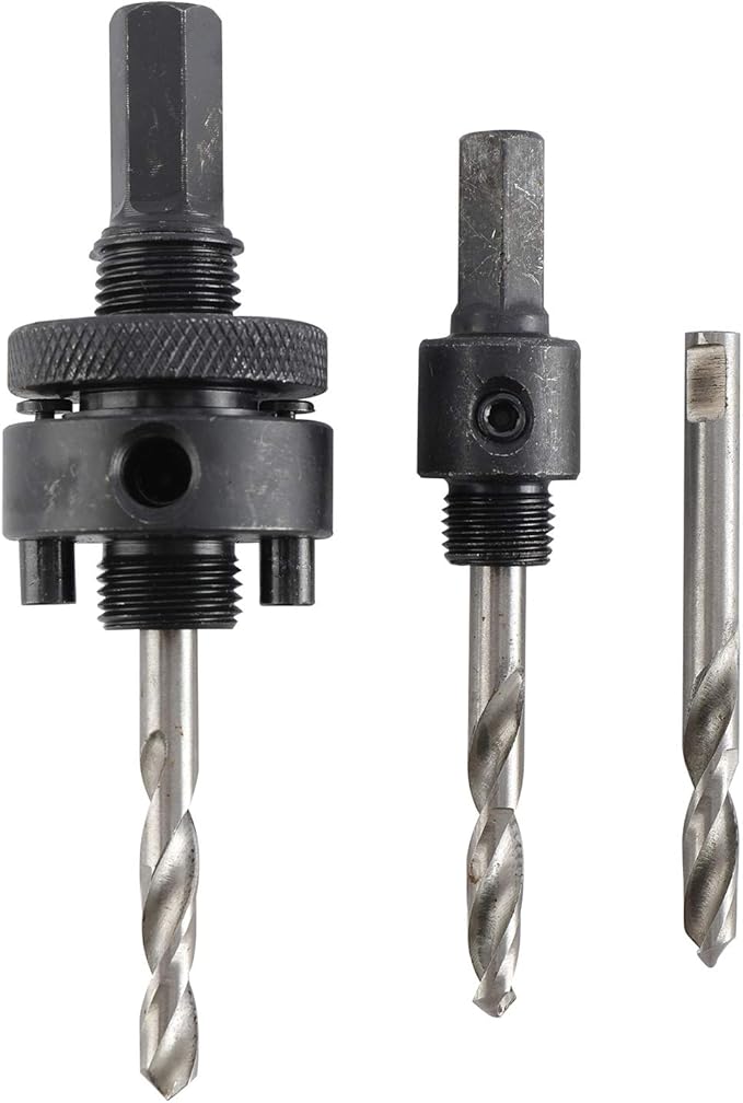 YaeCCC 3 Pcs Hole Saw Arbors, 7/16Inch and 3/8 Inch Shank Hole Saw