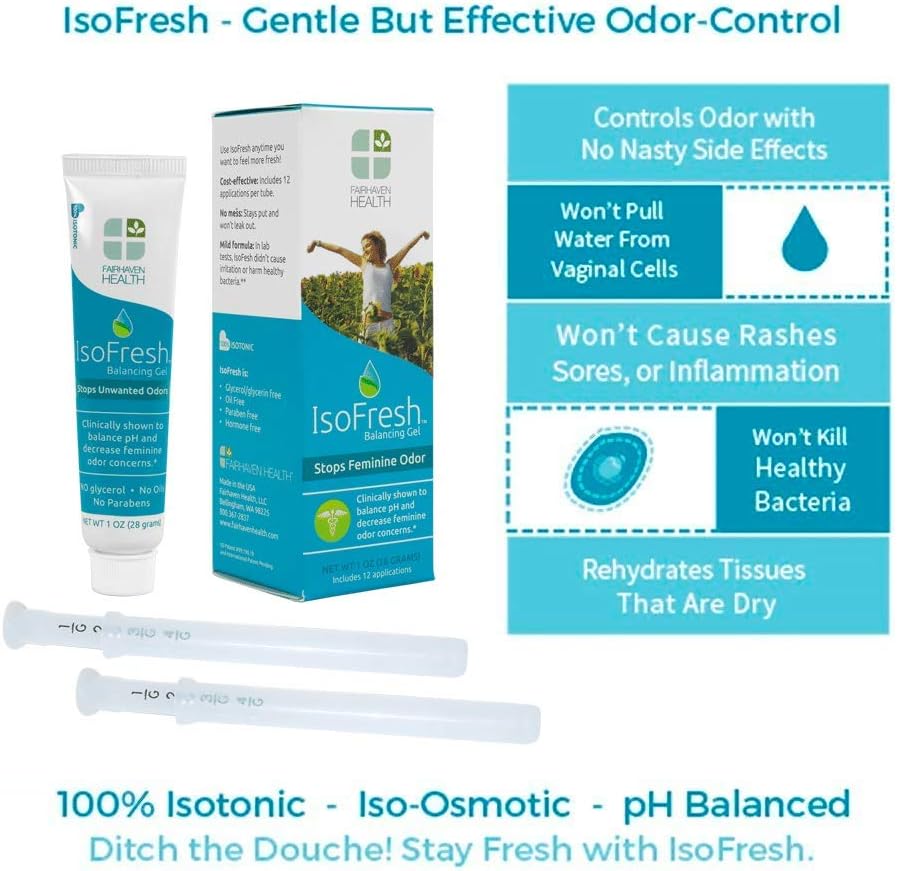 IsoFresh Balancing Vaginal Gel 12 Application Natural Douche
