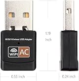 FILOWA 600Mbps WiFi Adapter USB 2.0 Nano AC Dual Band 2.4 5GHz Realtek RTL8811CU view 4