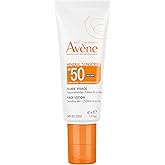 Eau Thermale Avène Mineral Face Sunscreen SPF50, Broad Spectrum UVA-UVB Sun Protection for all Skin Types, Lightweight, Non-G