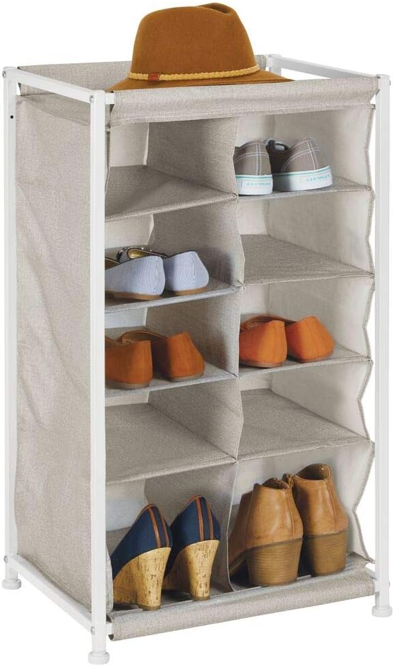 mDesign Mueble zapatero Práctico organizador de zapatos con