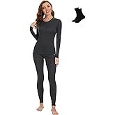 MERINNOVATION Merino Wool Base Layer Set for Women 100% Merino Wool Thermal Underwear Sets Lite - Midweight Top, Bottom