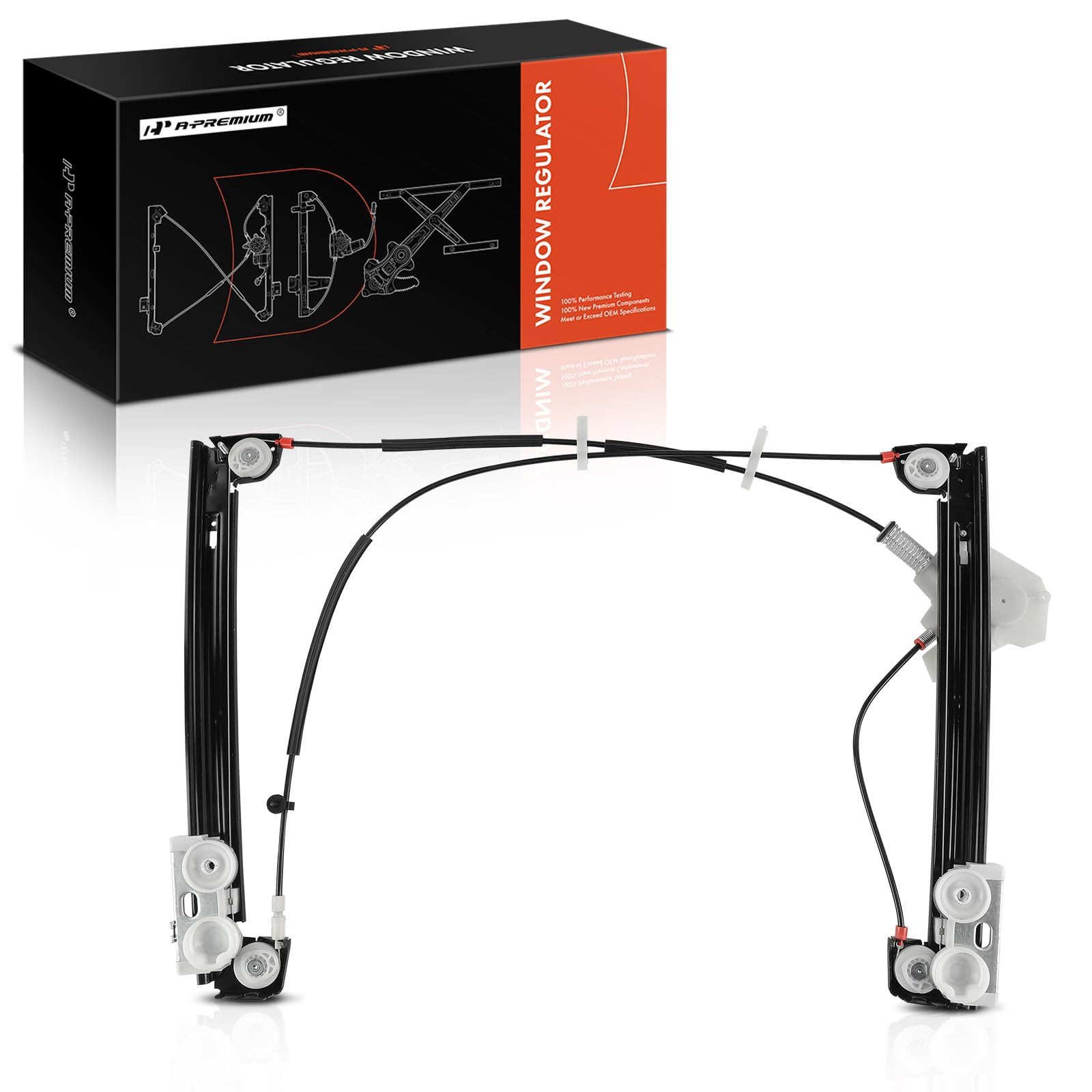 Photo 1 of A-Premium Front Right Power Window Regulator Without Motor Compatible with Mini Cooper 2002-2004 (Hatchback), Cooper 2005 (Hatchback/Convertible, to 5/31/05), Front Right Passenger Side