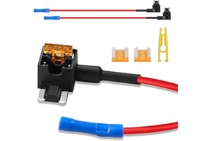 3 Pcs Low Profile Mini Fuse Tap 16 AWG, Fuse Taps Automotive 12v 10 Inch Length, Add a Fuse with LP Car Fuses 5A Fuses Puller for Automotive Trucks Marine Lighting Electrical Circuits by XIOGZAXI