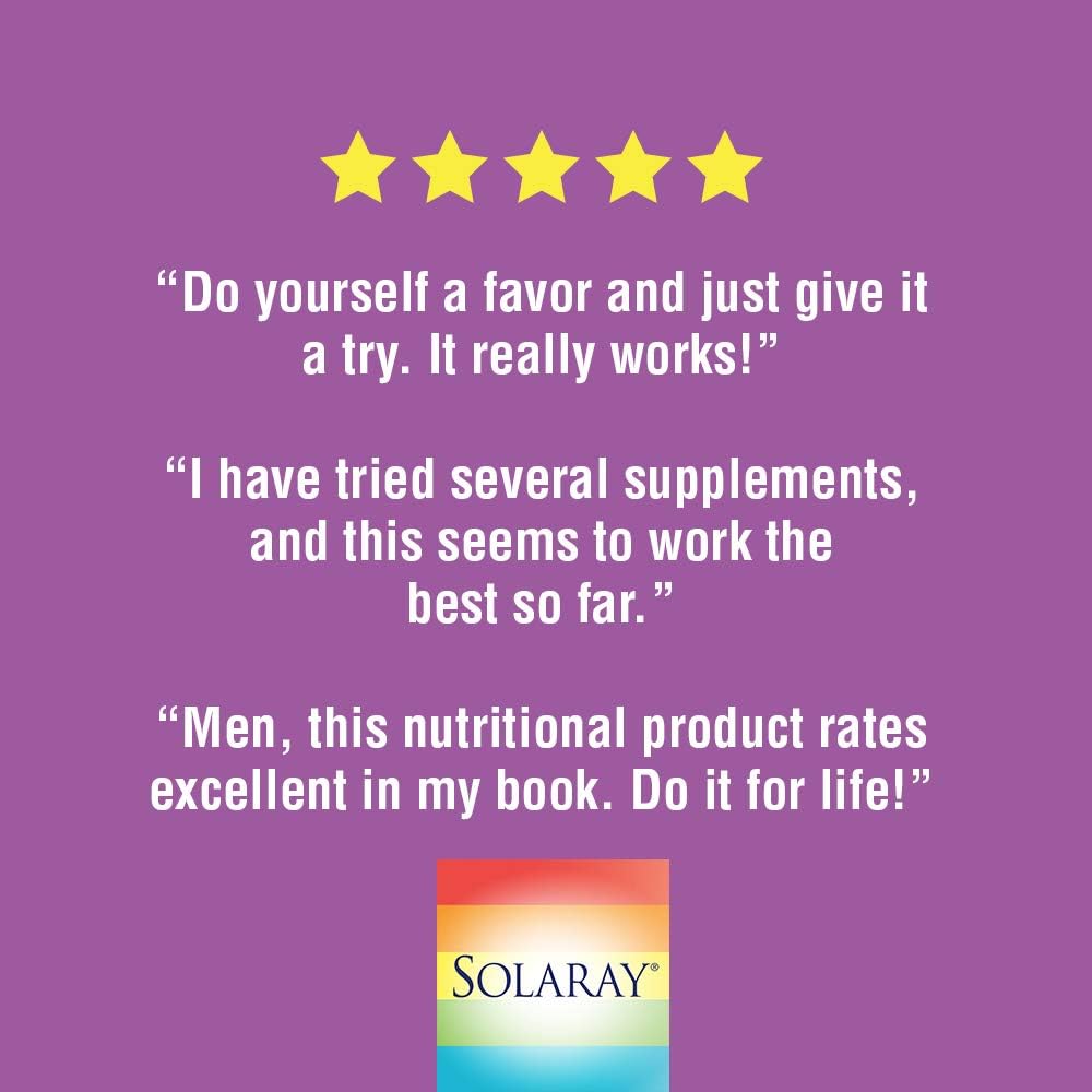 Solaray Pygeum and Saw Palmetto Berry Extracts | Mens Health & Prostate Function Support | Zinc, B-6, Pumpkin Seed & Amino Acids | 240 VegCaps: Health & Personal Care