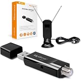 Mygica A681B Analog USB TV Tuner Card Antenna, Recast ATSC HD Digital External HDTV Tuner Stick Dongle Adapter for Window, Linux, for PC Computer Laptop Android TV Box, Android Car Navigation