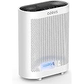AZEUS True HEPA Air Purifier for Home, Up to 2160 sq ft Large Room, UV light | Ionic Generator | Office or Commercial Filter 99.97% Pollen Smoke Dust Pet Dander Auto Mode Sensor