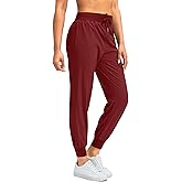 Soothfeel Women's Joggers with Zipper Pockets Lightweight Running Gym Travel Casual Workout Athletic Joggers Pants for Women
