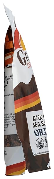 GRANDY ORGANICS ORGANIC DARK CHOCOLATE SEA SALT GRANOLA, 12 OZ