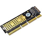 SUPERPLUS M.2 NVMe SSD NGFF to PCIE 3.0 X16 /X4 Adapter M Key Interface Card Support PCI Express 3.0 x4 2230-2280 Size m.2 Fu