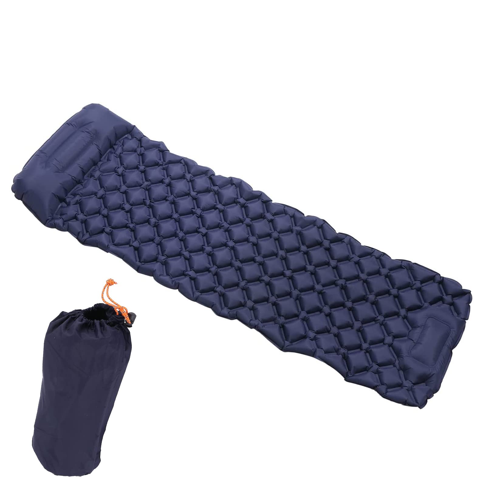 HEYABAE Camping Mat Thick Outdoor Self Inflating Mattress Camp Beds for Adults Portable Tent Sleeping Pad Air Cushion Inflatable Sleeping Pad for Camping Picnic Travel Hiking Beach