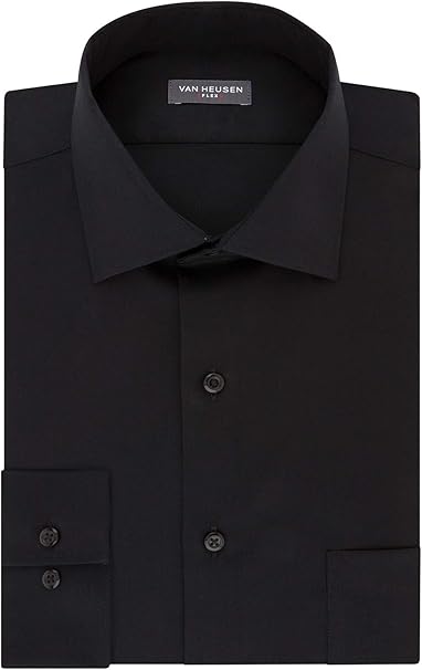 van heusen men's dress shirt slim fit flex collar stretch solid
