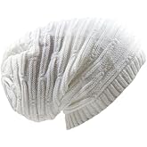 RW Rasta Stretch Long Beanie Hats (White)