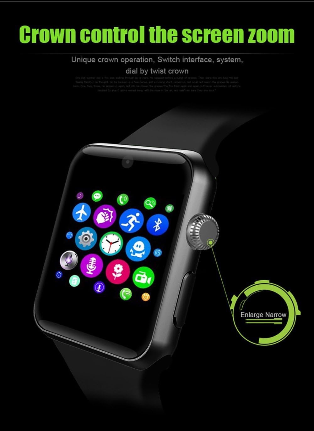 lemfo bluetooth smart watch phone gsm pedometer fitness tracker