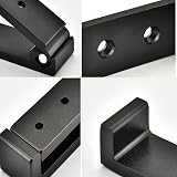 OHIYO Foldable Hooks 6Pcs Heavy Duty Aluminum Alloy Wall Hanger Black view 6