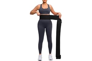 FeelinGirl Waist Trainer for Women Snatch Bandage Tummy Wrap Plus Size Workout Waist Trimmer for Gym Sport