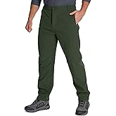 Mens Hiking Pants Water Repellent Outdoor Snow Skiing Camping Fleece Lined Insulated Winter Pants