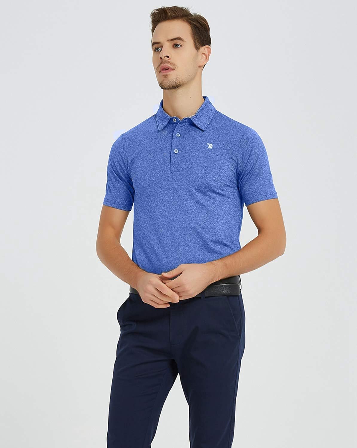 Rdruko Men's Golf Shirts Quick Dry Short/Long Sleeve Polo Athletic Casual T-Shirt: Clothing