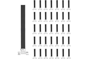 Sidasu 50-Pack Baluster Connectors for 1/2'' Square Balusters for Staircase Interior,Flexible Adjustable Baluster Connectors