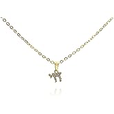 Made In Israel 14K Gold Plated Chai Necklace for Women – Jewish Symbol Pendant from Israel – Elegant Hebrew With Cubic Zirconia Dainty Religious Jewish Jewelry