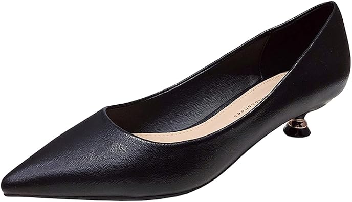 Amazon ノーブランド 品 パンプス 歩きやすい ローヒール 3cm 9cm 6cmヒール ヒールパンプス ミドルヒール ポインテッドトゥ ピンヒール 女性用 レディース靴 通勤 オフィス 仕事用 黒 ベージュ レザー 365日 美脚パンプス ノーブランド 品 パンプス