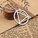 Silver Recovery AA Necklace Alcoholics Anonymous Gifts for Men Women (AA necklace silver)