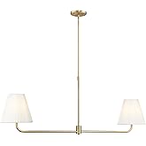 ML Lighting 25102-VB Ami 48" Wide 2-Light Island - Vintage Brass