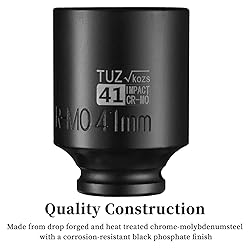 TUZkozs 1/2-Inch Drive 41mm Deep Impact Socket with