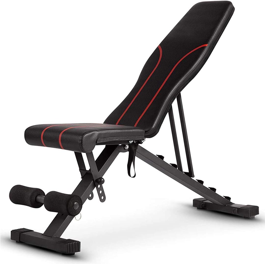 Premium Adjustable Sit Up Bench Foldable, Weight Incline