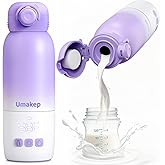 Portable Bottle Warmer for Travel,12oz Cordless Milk Warmer for Baby | Dual Heating Modes For Breast Milk And Water, With Fas